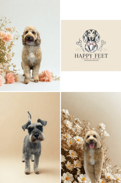 Happy Feet Grooming Parlour logo