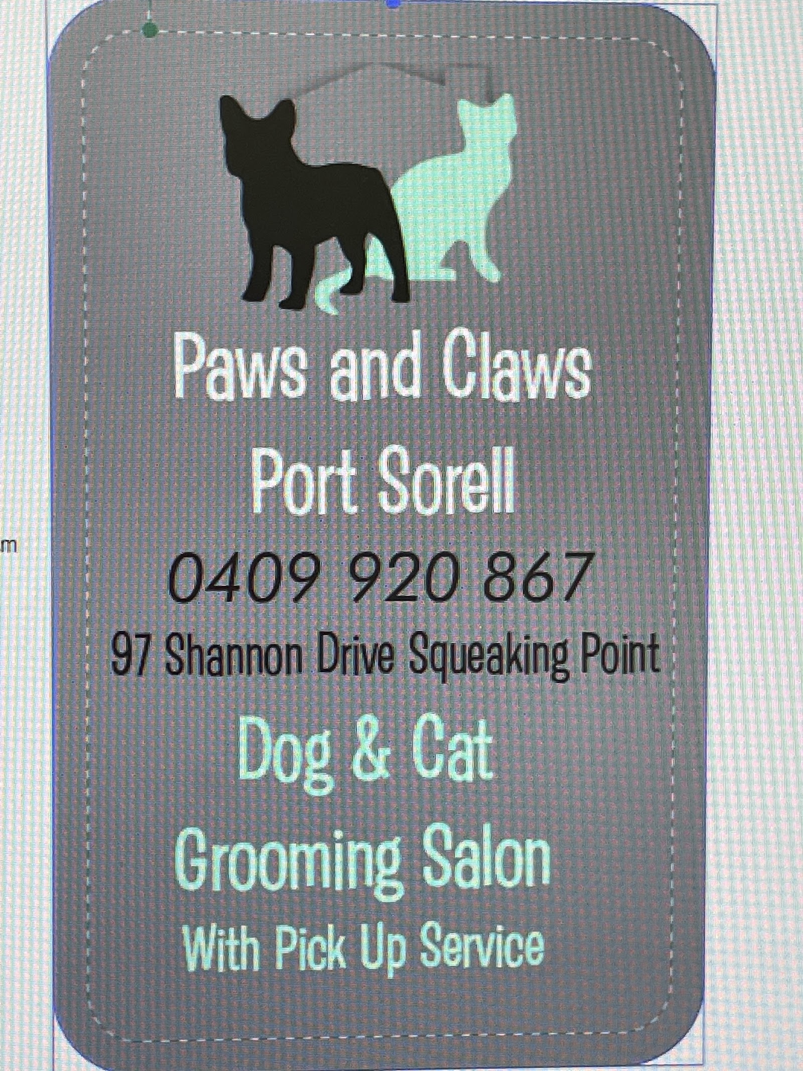 Paws and Claws Squeaking Point logo